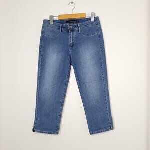 Calvin Klein | Blue Jean Denim Skinny Crop Capri Pants Stretch Classic 6